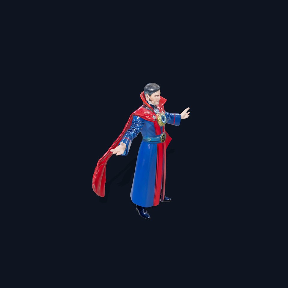 Mystic Sorcerer Rigged and Animated D Character Model